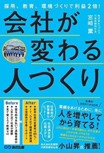 採用、教育、環境づくりで利益2倍!会社が変わる人づくり